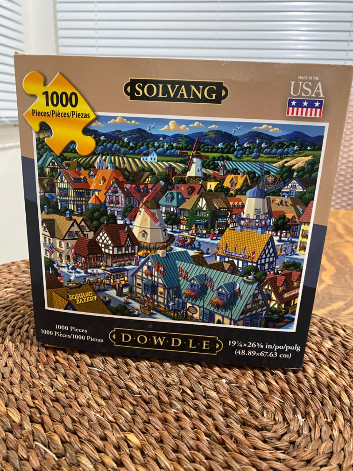 DOWDLE NEW 1,000 piece puzzle of SOLVANG , made in the USA eBay