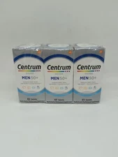 3 Pack Centrum Silver #1 MEN 50+ 65 Tablets EXP 03/2026 **FREE SHIPPING**