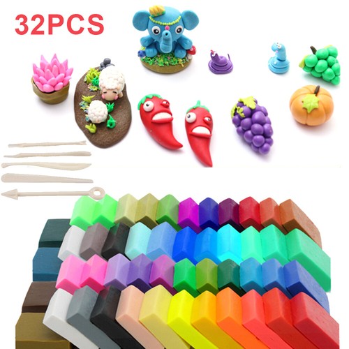 32 Mixed Color FIMO SOFT Bake POLYMER MODELLING MOULDING OVEN BAKE