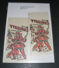 LOT of 2 Davy Crockett Iron-On Transfers  3 1954