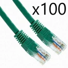 100 Pack Lot - 2ft CAT6 Ethernet Network LAN Router Patch Cable Cord Wire Green