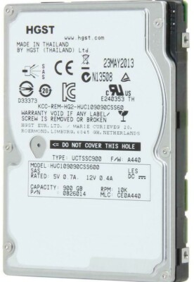 FESTPLATTE HITACHI 900GB SAS HUC109090CSS600 10000UpM 6G 2.5'' 64MB CACHE