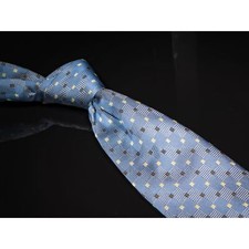 Versa Silk Men's 100 Silk Tie Seven Fold Foulard Light Blue Yellow China