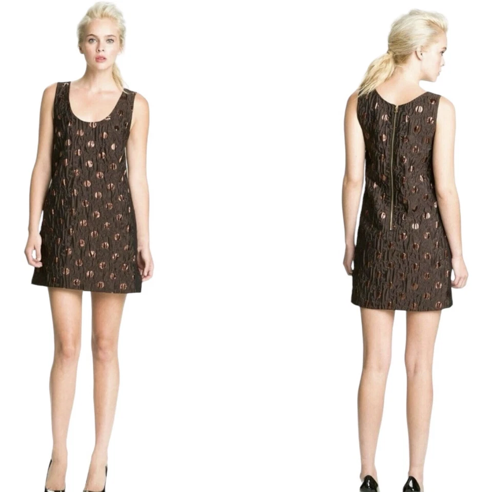 Marc by Marc Jacobs Clara Polka Dot Sleeveless Shift Dress, Size 8 - Image 4 of 4