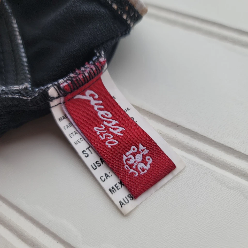 Guess USA Women's 1 Pc Brown Black Gold Leopard Swim Bathing Suit 377132 Sz M - Image 2 of 4