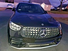 Front Bumper Tow Hook License Plate Bracket for Mercedes GLC-Class 2020-2022 New