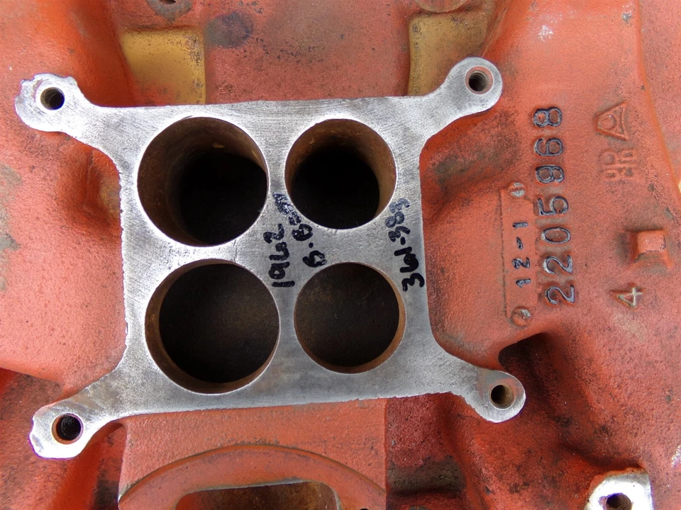 Dodge Plymouth 1962 colector de admisión 2205968 361 383 OEM 63 64 65 66 Savoy Polara Foto 2 de 4