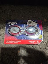 Speedo Adult Record Breaker Mirrored Swim Goggles Bitter/Steel/SilverAges 14