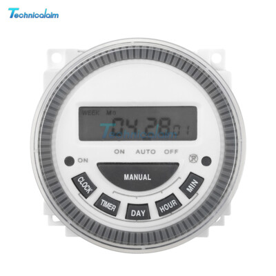 AC 250V LCD Digital Timer Programmable Time Switch Cycle Time Controller ON/OFF