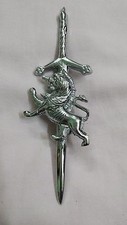 New Scottish Kilt Pin Lion Rampant 4"/Highland Sword Kilt Pin Lion Rampant/Brass
