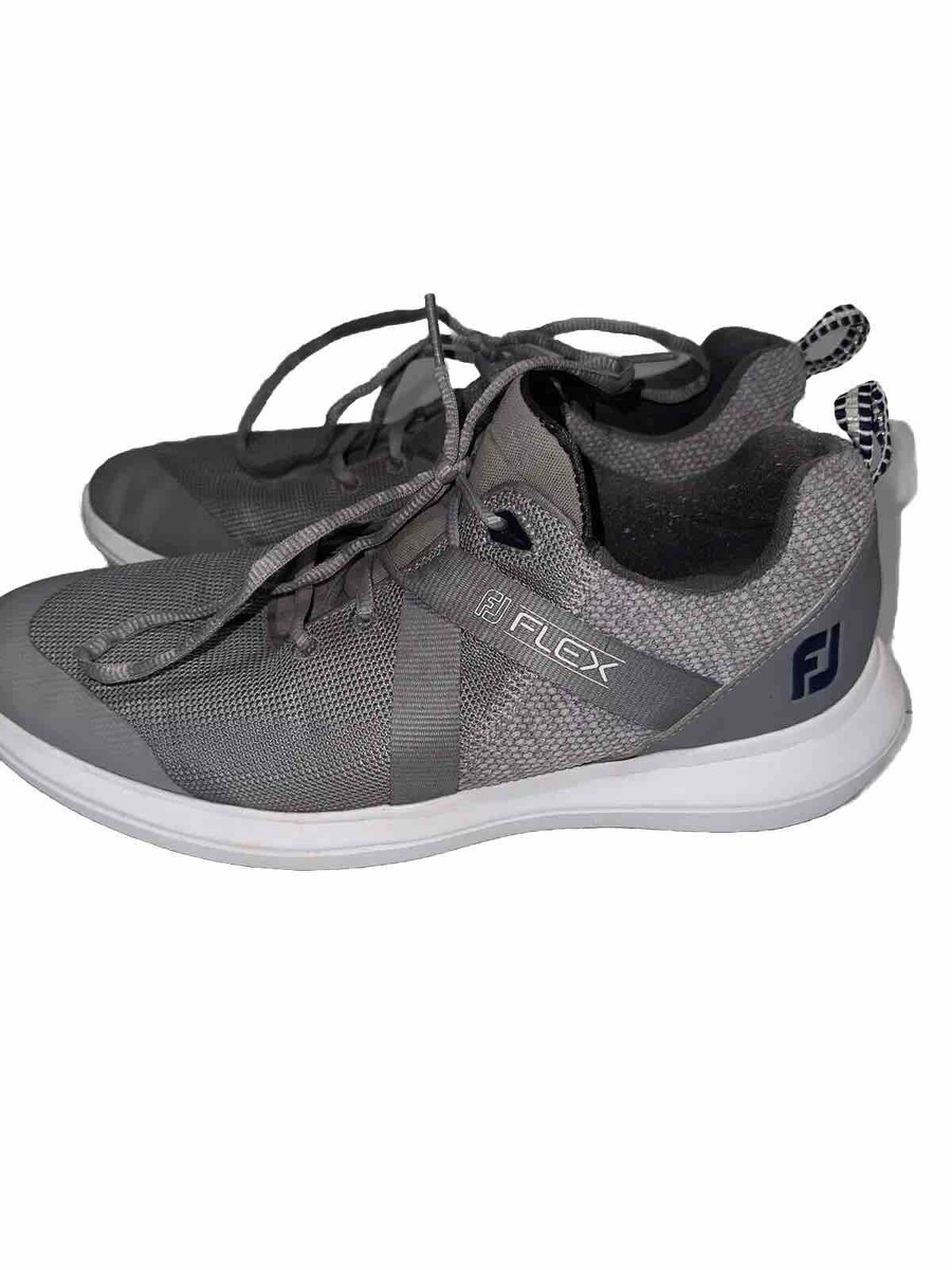 FootJoy FJ Flex Gray Mens US Size 10.5 56106 Golf Shoes Footjoy 56106 FJ Flex Hybrid Gray Mesh Spikeless Golf Shoes  main image 4