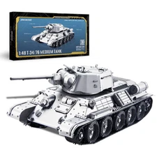 Piececool Model Kits 1:48 T-34/76 Medium Tank Metal Model Puzzle Halloween Gifts
