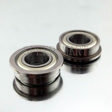 2 x F696zz Mini Metal Double Shielded Flanged Ball Bearings 6mm 15mm 5mm