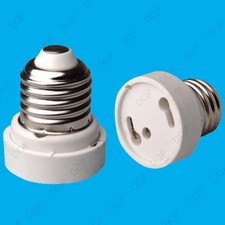 2x Edison Screw ES E27 To GU24 Light Bulb Adaptor Holder Converter Lamp Socket
