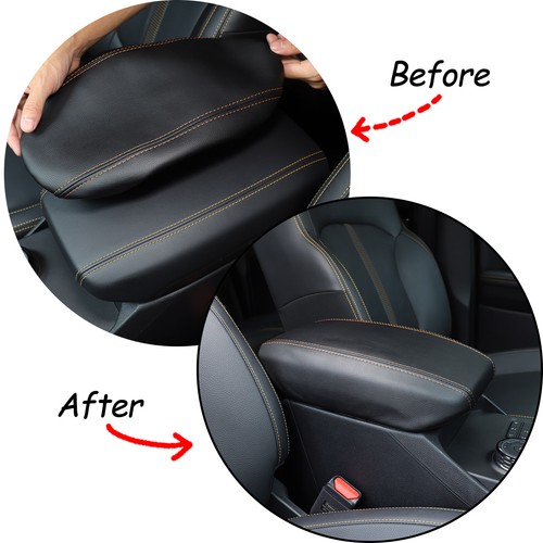 PU Leather Center Console Armrest Box Panel Cover For Ford Ranger 2023-2024 - Picture 14 of 24