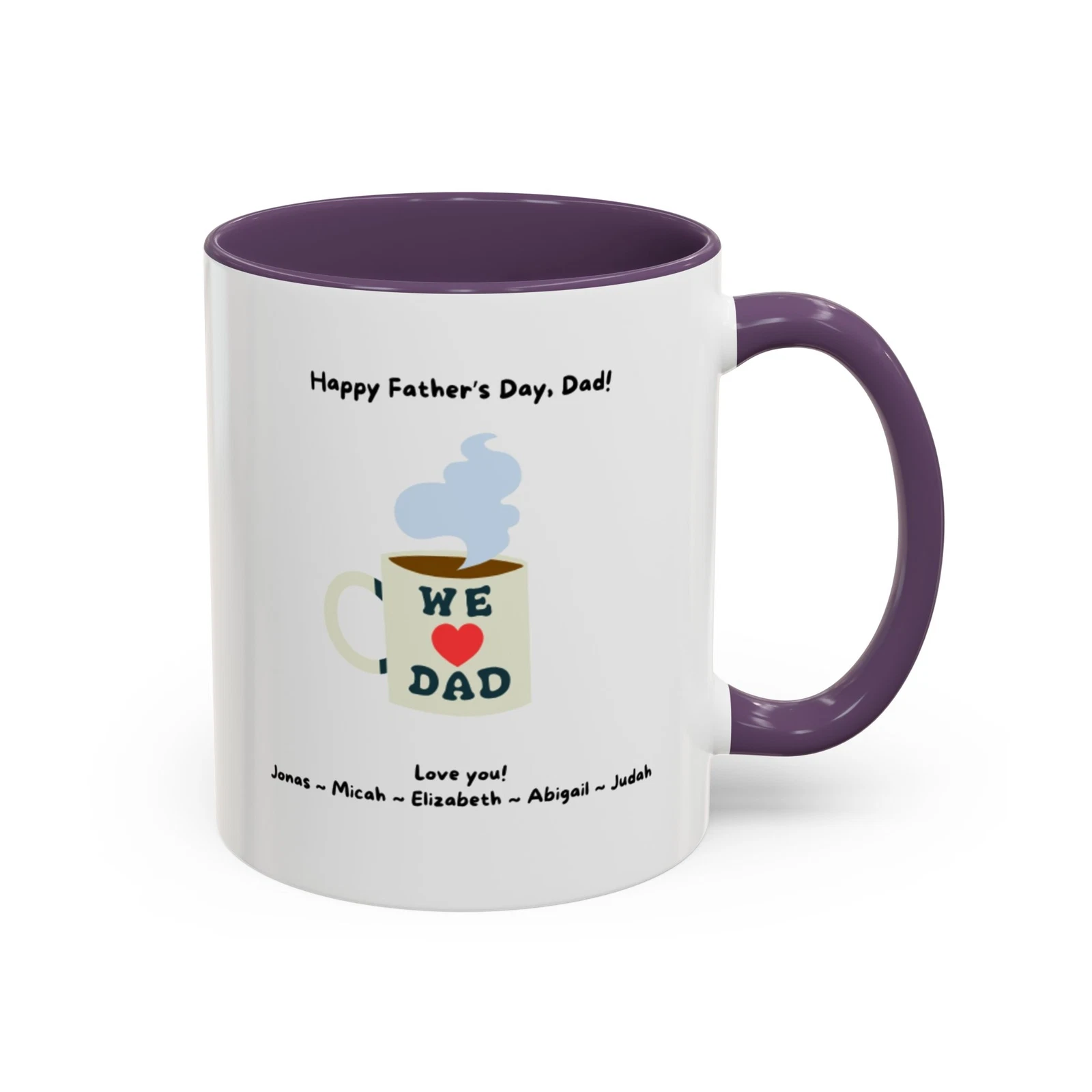 Fully customizable coffee mug for Dad/Grandpa; Father’s Day
