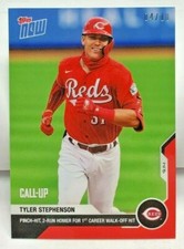 Tyler Stephenson 2020 Topps Now MLB 9/14 Walk-Off Call-Up RC #265 RED #'d 4/10