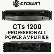 Crown CTS 1200 2-Channel, 600W Stereo Power Amplifier 600W per Ch