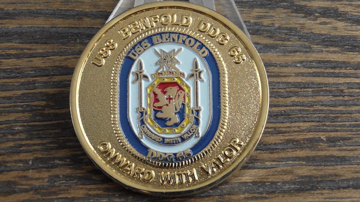 USN USS Benfold DDG 65 Onward With Valor Challenge Coin #634X | eBay