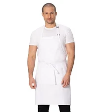 Unisex Butcher Apron White One Size