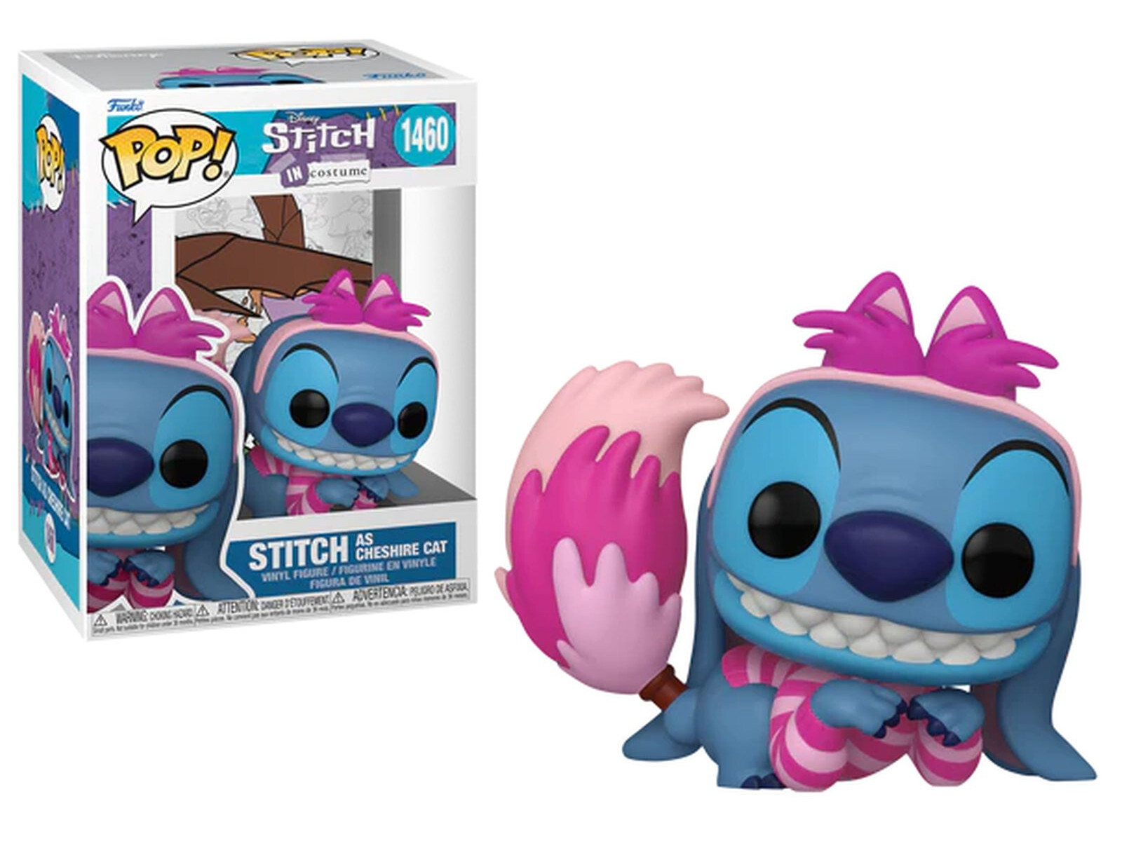 Figurine de collection Funko Pop Stitch en Chat du Cheshire Disney en vinyle multicolore - Image 2