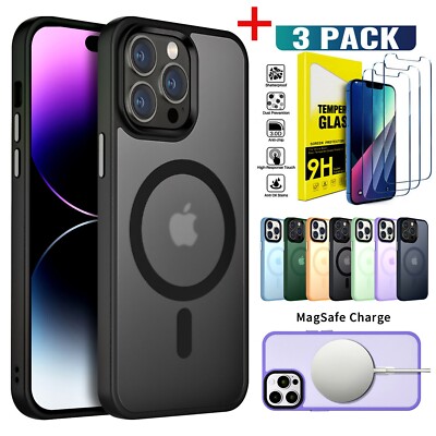 Magnetic Shockproof Magsafe Phone Case For iPhone 16 15 14 13 12 Pro Max Cover