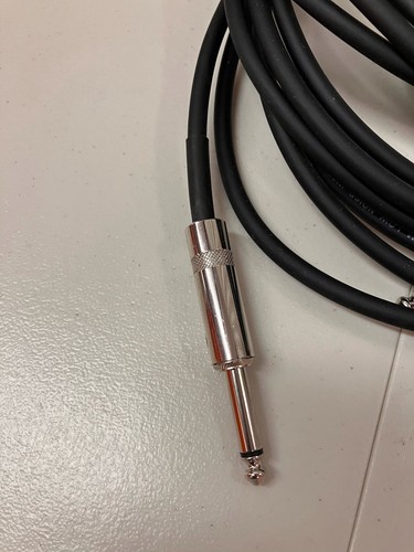 Nuovo cavo per strumenti 20 piedi | da 1/4" a 1/4" | Nero - palco tastiera chitarra - Foto 3 di 3