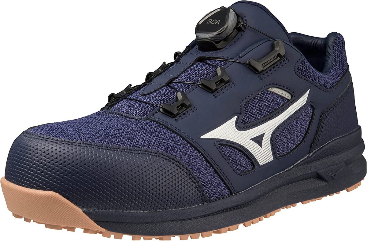 ALMIGHTY　LSⅡ52L　BOA　F1GA220209 MIZUNO WORKING Safety Shoes ALMIGHTY LS2 52L BOA F1GA2202 Navy US9