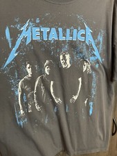 Vintage Metallica And Justice For All Concert Black T-Shirt Adult XL Black