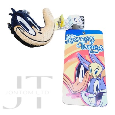 Bugs Hasenkopf Looney Tunes Schlüsselring Schlüsselanhänger Plüsch gebogene Ohren Reißverschlusstasche selten