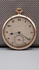 Antique Elgin 17 Jewel Double Roller Gold Filled Pocket Watch Runs No Glass