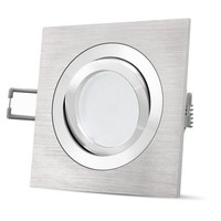 QF-2 Led Einbaustrahler Spot Alu GebüRstet Schwenkbar Mit Led GU10 Neutralweiß