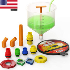 Spill Proof Radiator Coolant Filling Funnel Kit