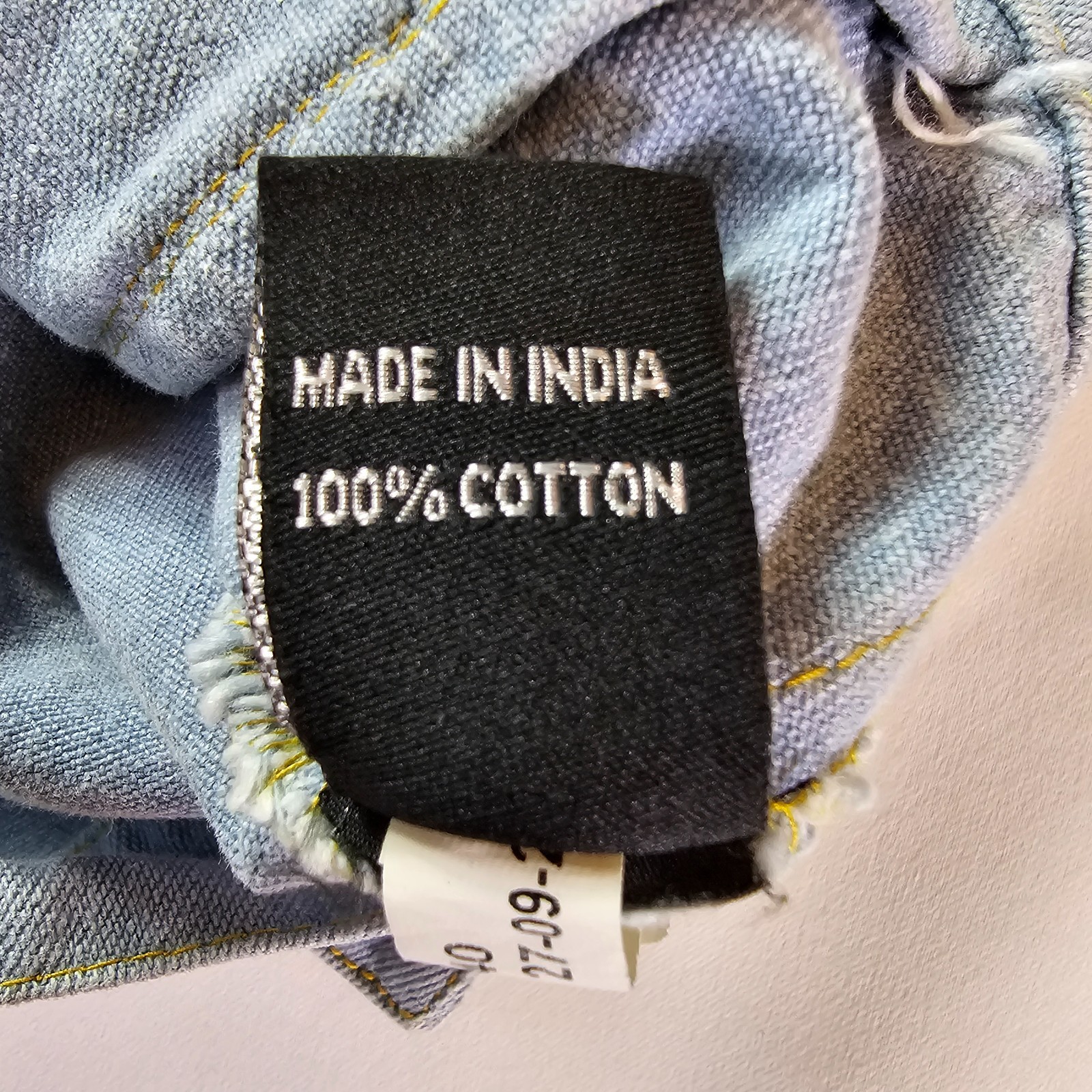 Thrill Jeans Two-Tone Patchwork Denim Jacket Sz S… - image 11