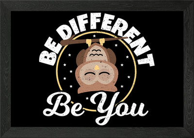 Be Different Be You Gerahmtes Wandbild Poster Leinwanddruck Bild