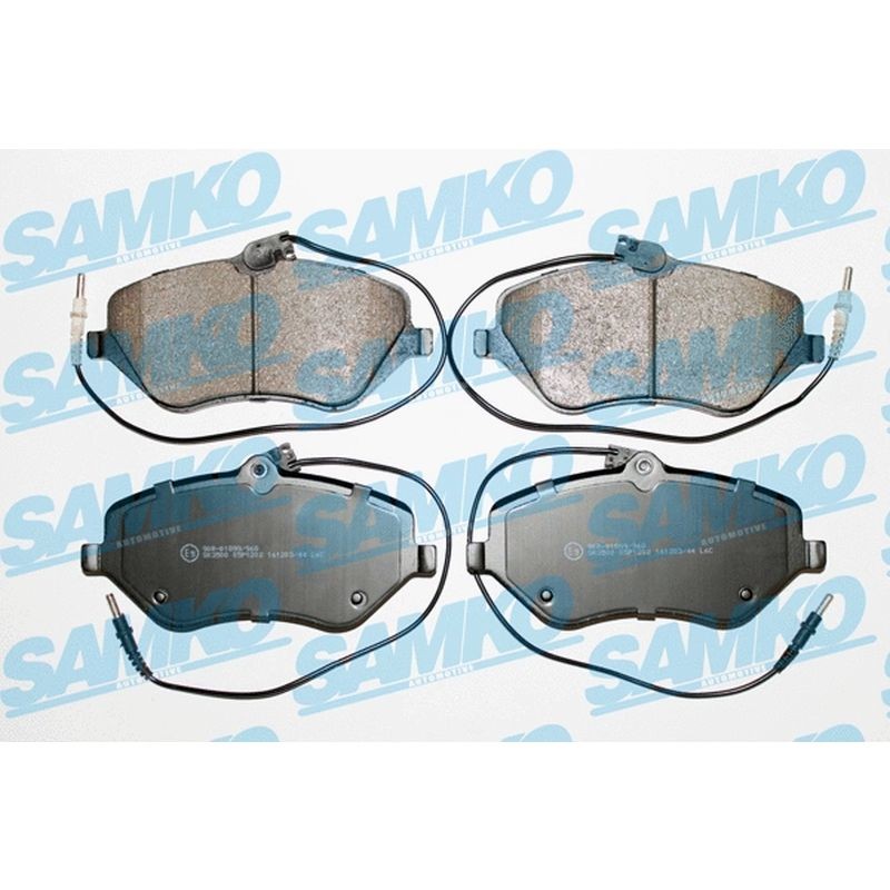 1x ORIGINAL® SAMKO Bremsbelagsatz, Scheibenbremse Vorne für Citroën C5 III
