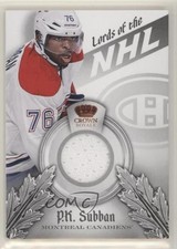 2013-14 Panini Crown Royale Lords of the NHL Materials PK Subban #L-PKS 07qr