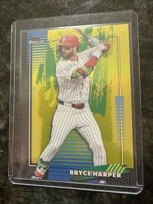 Topps Finest 2025 Bryce Harper Phillies Major League Performance #73 Orange /25