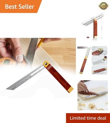 360-Degree Sliding T-Bevel Angle Finder - 9 Inch Protractor Tool for Precision