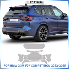 For BMW X3 M Competition 2022-2024 Rear Bumper Precut Paint Protection Film PPF