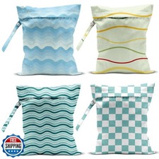 zcyxuuw 4 Pack Wet Bag for Swimsuit, Beach Travel Essentials Wet Dry Bag, for