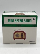 Mini Collectible Retro Radio With Festive Design For Ages 8 Office Decor