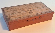 Vintage Wolverine Brass Works Ball Cock Discs & Washers Metal Parts Container