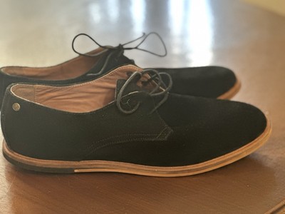 Frank Wright Schwarzer Rydal Wildleder-Schnürschuh 44 (dc125)
