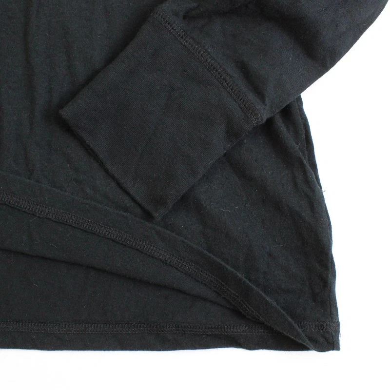 Mossimo Supply Co. Однотонная черная футболка с длинным рукавом женский размер большой - Изображение 3 из 4