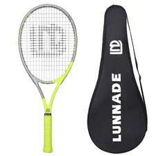 Adults Tennis Racket 27 Inch, Shockproof Carbon Fiber Tennis Racquet Light-We...