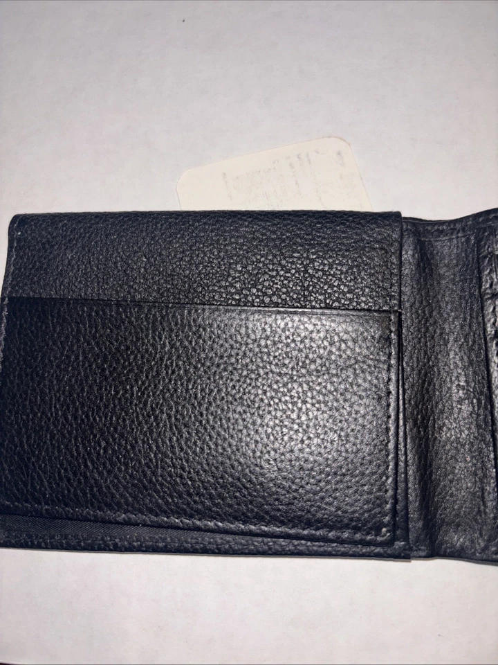 Cartera Greg Norman Cuero Guijarro NP0144/08 Negra Billetera Golf Shark Master PGA Foto 4 de 4