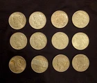 Awesome Lot Of 12 US Peace Dollars! Over 9 Troy Ounces Of Fine Silver! No...