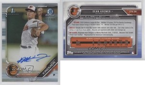 2019 Bowman Chrome Prospect Auto Refractor /499 Dean Kremer #CPA-DK Auto