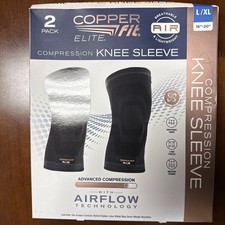 Copper Fit Elite Air Compression Knee Sleeve,...
